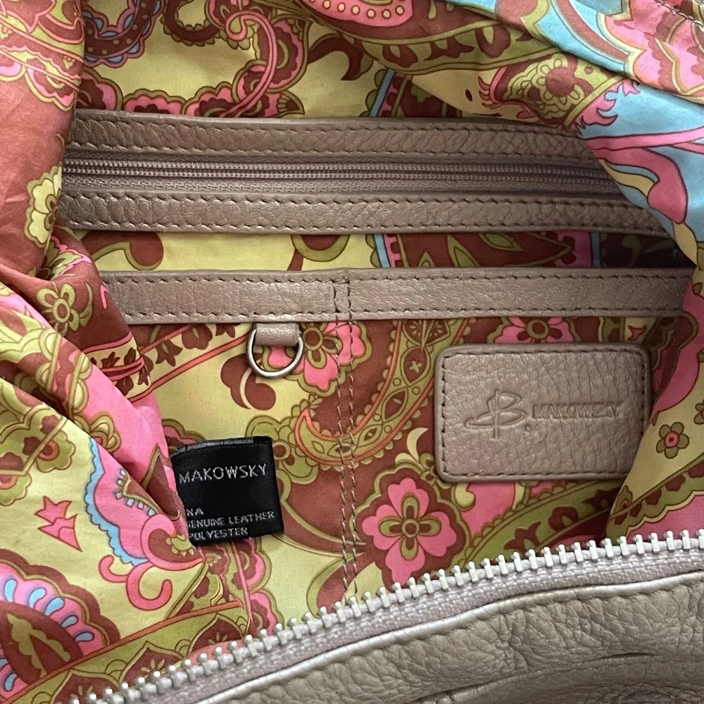 B. Makowsky Leather Handbag - Picture 9 of 12